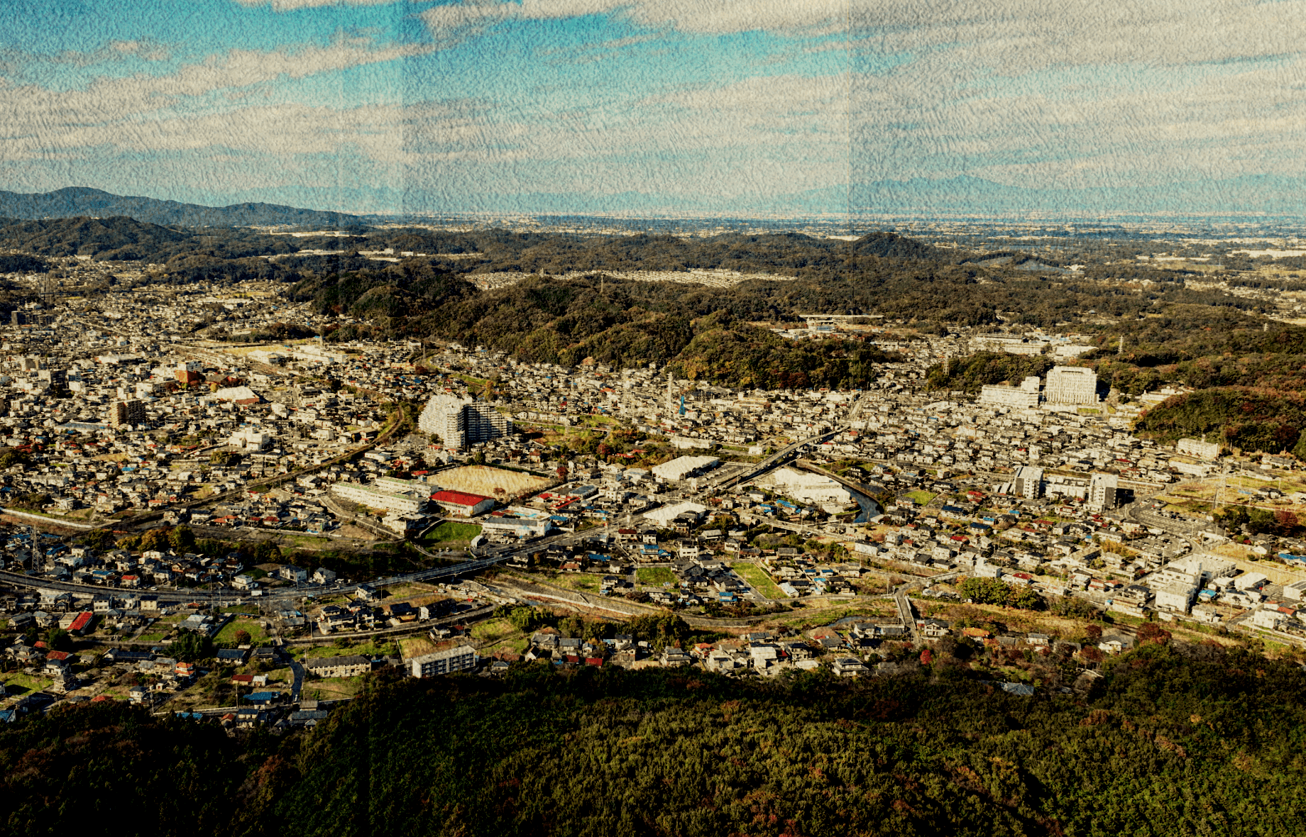 オガワ町の風景